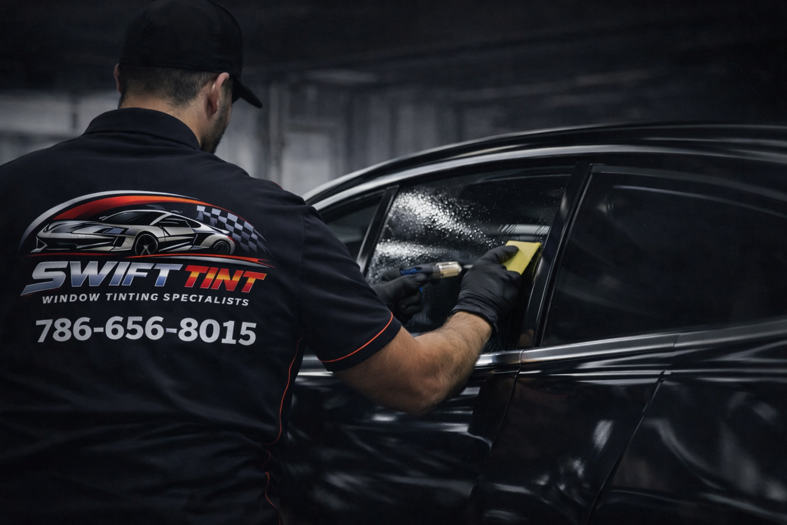 Premium window tinted luxury vehicle